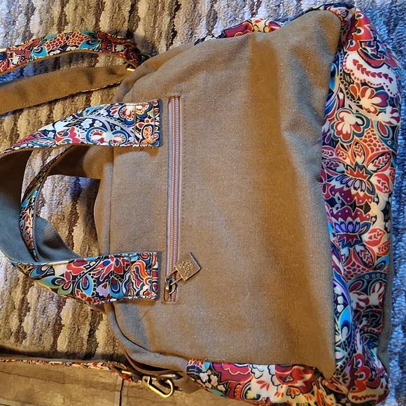Multicolor Patterned Shoulder Bag - Picture 5 of 7